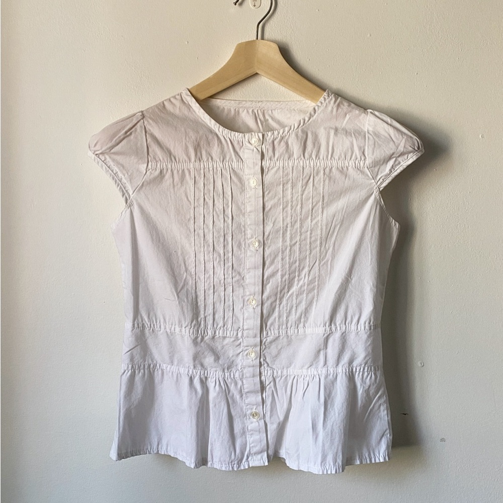 White Button-Up Women's Top